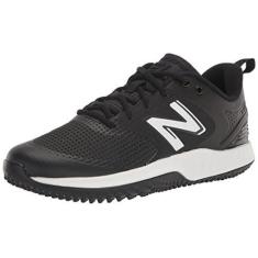 Imagem de New Balance Tênis feminino Fresh Foam Velo V3 Turf-Trainer Softball, Preto/branco, 5 Wide