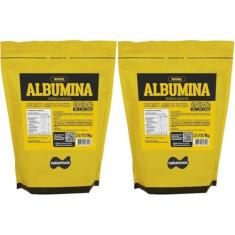 Imagem de Kit 2x Albumina Naturovos 1kg Sabor Natural