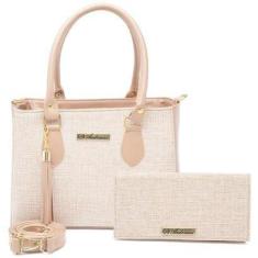 Imagem de Bolsa Feminina Media com Carteira e Alça Transversal-Feminino