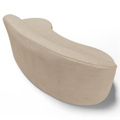 Imagem de Sofá Living 4 Lugares 280Cm Braço Esquerdo Mozart D06 Linho Bege Escuro - Mpozenato