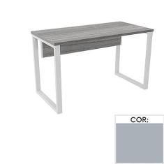 Imagem de Mesa de Escritório Pé Tubular Pe25 em Mdp 90 x 60 cm Cinza com Base Cinza