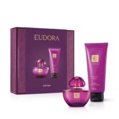 Imagem de Kit Presente Perfume Feminino EDP Roxo Eudora Creme Indulgent Eau de P