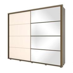 Imagem de Guarda-Roupa Casal Com Espelho Dallas 2 Pt 6 Gv Duna E Off White - Hen