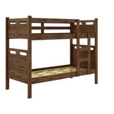 Imagem de Beliche P/ Quarto Solteiro Castanho - Vira 2 Camas Separadas - Fenix