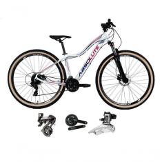 Imagem de Bicicleta Aro 29 Absolute Hera Feminina Shimano Altus 24v Freio Disco Hidráulico Garfo Trava Pneus Bege - Branco Tam.15