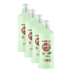 Imagem de Kit 4 Cremes para Pentear Seda By Rayza Babosa + Óleos 300ml