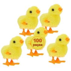 Imagem de 100 Pintinho Amarelinho Divertido De Pelúcia Corda Infantil - LIVESTOC