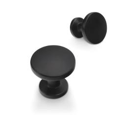 Imagem de POVEFONK Pacote com 10 maçanetas pretas foscas para armário de cozinha puxadores de gaveta pretos ferragens de armário de cozinha de liga de zinco puxadores de gaveta puxadores de cômoda