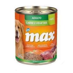 Imagem de Ração Úmida Patê Max Cães Adultos Carne e  Vegetais 280g