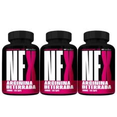 Imagem de 3X Nf Arginina + Beterraba 120 Cápsulas 500Mg - New Four