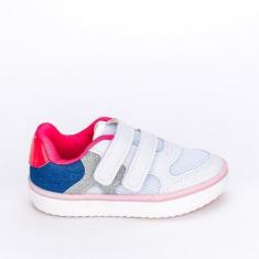 Imagem de Tênis Casual Infantil Feminino Kidy Happy Branco Colorido