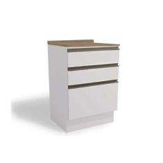 Imagem de Gabinete De Cozinha Modulado Balcão Maxxi G743 3 Gavetas C/Tampo 60cm