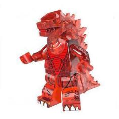 Imagem de Personagem Godzilla Red Bonecos Blocos De Montar