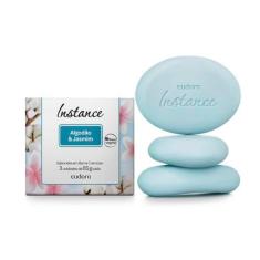 Imagem de Sabonete Em Barra Cremoso Instance Algodão E Jasmim 3 Unidades 85G Cad