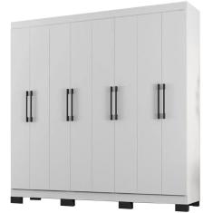 Imagem de Guarda Roupa B2348 Casal 8 Portas 4 Gavetas Araplac Cor Branco