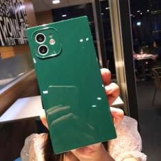 Imagem de Capa de telefone de silicone quadrada macia para iPhone 11 12 13 14 Pro Max XS X XR Max 7 8 Plus Mini SE 2020 Capa traseira, verde, para iPhone 11Pro Max