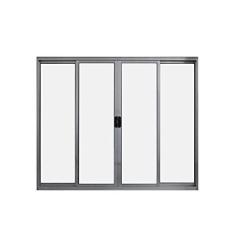 Imagem de Janela de Alumínio de Correr 100x100cm 4 Folhas Hale Esquadrias Brilhante