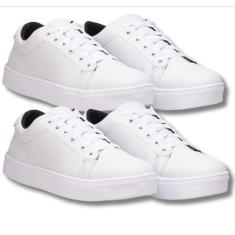 Imagem de Kit De Tênis Femininos Casuais Branco Estilo Descontraído. - Fierre, 3