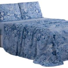 Imagem de Lençol de Malha Casal 4 Peças 100% Algodão  Fronha Zíper - Mava Enxova