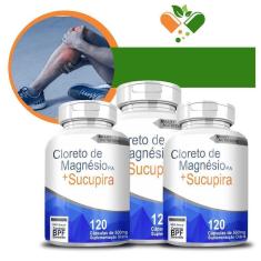 Imagem de Kit Cloreto De Magnésio Composto 3X120 Cápsulas