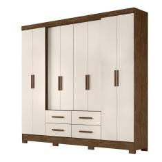 Imagem de Guarda Roupa 8 Portas Plus Castanho Baunilha 941391