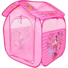 Imagem de Barraca Infantil Tenda Cabaninha Dobrável Portátil Minnie Mouse Zippy Toys Rosa