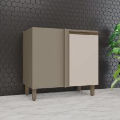 Imagem de Balcão Para Cozinha Canto Reto 1 Porta 100% mdf Aurora Espresso Móveis