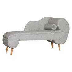 Imagem de Divã RECAMIER Melissa Lado Esquerdo Linho Bege - MALTA DECOR