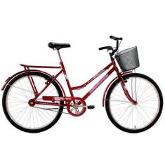 Imagem de Bicicleta Aro 26 Feminina Classic V-Break Com Cesta E Paralama - Dalan