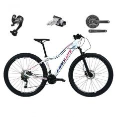 Imagem de Bicicleta Feminina Aro 29 Absolute Hera 27v Câmbios Shimano Altus Freios Hidráulicos - Branco Tam.15