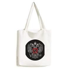 Imagem de Bolsa de lona com emblema nacional da Rússia bolsa de compras casual