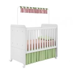 Imagem de Berço Americano Bambino Fiorello Cor Branco Acetinado