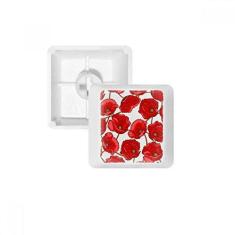 Imagem de Red Flowers Corn Bespread teclado mecânico PBT kit de atualização para jogos