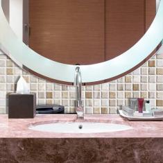 Imagem de Papel de Parede Auto Adesivo Lavável Pastilha Clara Bege