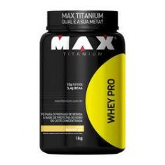 Imagem de Whey Pro - 1kg - Sabor Baunilha - Max Titanium - Pote