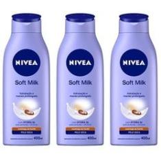 Imagem de Nivea Body Soft Milk LoÇÃO Hidratante 400ml (Kit C/03)