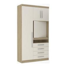 Imagem de Guarda Roupa Master Modulado 3 Portas 4 Gavetas Com Painel Para Tv 32