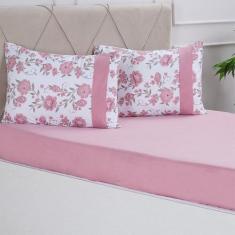 Imagem de Jogo De Cama Malha 3 Pçs Casal Bella Cama 138X188cm - Bene Casa