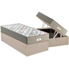 Imagem de Conjunto Box Baú Solteiro: Colchão Molas Probel Masterpocket Ensacadas