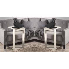 Imagem de Mesas Cabeceira De Canto Para Escritório Namur Móveis Off - Colomi