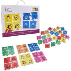 Imagem de Quebra cabeça para educação infantil conhecendo as cores