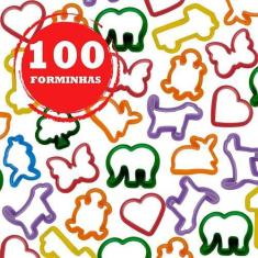 Imagem de 100 Cortador Forminha De Massinha Molde Modelar Top - Vendeu Bem