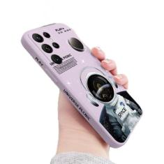 Imagem de Capa de telefone astronauta para samsung galaxy s23 s22 s21 s20 ultra plus fe s10 s9 s10e nota 20 ultra 10 9 plus capa, roxo claro, para nota 9