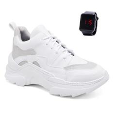 Imagem de Tênis Feminino Tratorado Sneaker Chunky + Relógio (TH186-TH187) - Mena