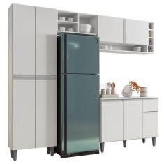 Imagem de Cozinha Completa Modulada Vanessa 5 Peças Branco