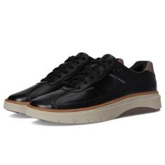 Imagem de Cole Haan Tênis masculino Grandpro Featherarc Biqueira, Preto/gatinho ameixa/paloma, 38