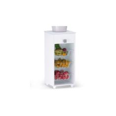 Imagem de Balcão Fruteira Com 01 Gaveta Para Cozinha Clarice Branco