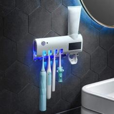 Imagem de Suporte Dispenser De Pasta De Dente Com Esterelizador UV