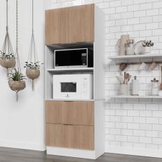 Imagem de Torre Quente 2 Portas 2 Gavetas 2 Nichos Com Rodapé Ipanema Cabecasa M