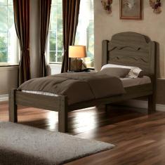 Imagem de Cama Íris Solteiro Castanho com Colchão Cambel